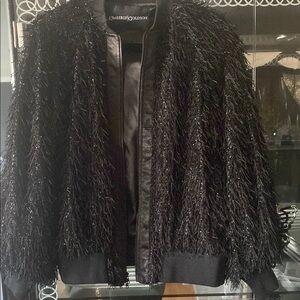 Kimberly Goldson Black Textured Jacket